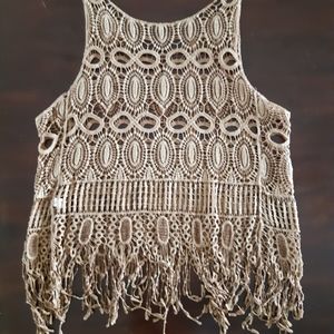 Crocheted style top